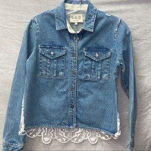 Sea New York Lace Denim Jacket
